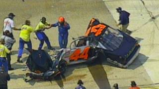 Mike Harmons Car Torn Apart in Crash at Bristol O [upl. by Renny149]