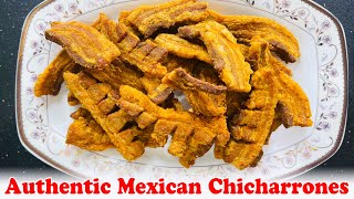 Authentic Mexican Chicharrones Recipe  Crispy Fried Pork Belly  Homemade Cracklings [upl. by Nlocnil431]