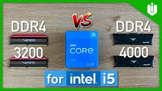 What is the Best DDR4 RAM for Intel i5 DDR4 3200 MHz vs 4000 MHz [upl. by Matelda]