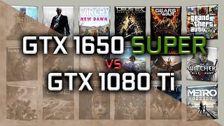 GTX 1650 SUPER vs GTX 1080 Ti Benchmarks  59 tests [upl. by Inat864]