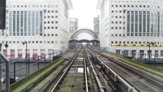 Riding the London DLR train from Lewisham to Bank [upl. by Ayekahs326]