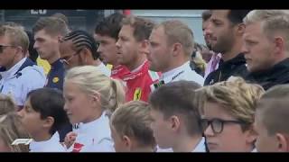 F1 Spa 2019  Anthoine Hubert death tribute amp minute silence  Norris interview  Live 60FPS [upl. by Killarney]