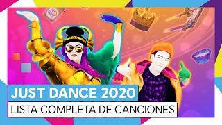 JUST DANCE 2020  LISTA COMPLETA DE CANCIONES OFICIAL [upl. by Hallett]