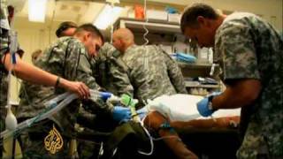 US combat medics face tough choices in Afghanistan  21 Dec 09 [upl. by Kanal814]