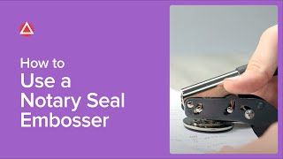 How To Use A Notary Seal Embosser [upl. by Fennessy]