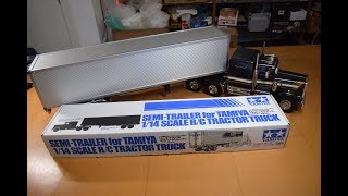 114 Tamiya RC King Hauler Semi Trailer Build 56302 [upl. by Hafinah]