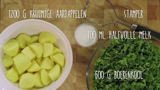 Boerenkoolstamppot recept  Jumbo [upl. by Ellerehc649]