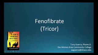 CC How to Pronounce fenofibrate Tricor Backbuilding Pharmacology [upl. by Anelaf]