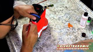 Channel Feature 10 Part 1  Air Jordan Sriracha 6 Custom TimeLapse Kickstradomis [upl. by Valentino756]