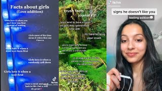 Crush FACTS TIPS AND SIGNS💙✨😏 Tik Tok Compilation Part 4 [upl. by Alica]