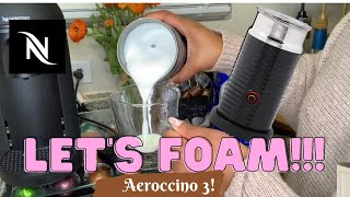 How To Foam Milk With Aeroccino 3 Make Coffee With Foam Tips amp Tricks  Easy Foamed Latte Recipe [upl. by Reich]