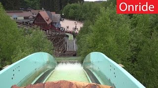 Freizeitpark Plohn  Wildwasserbahn  Onride POV  Camcorder Footage [upl. by Ahcsatan144]