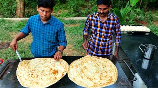 KING of BIG SIZE PAROTTA  How To Make Layered Soft Family Paratha  Kerala Paratha  Village Food [upl. by Assilam]