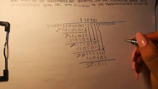 CRC Cyclic Redundancy Check Binary Long Division [upl. by Surovy]