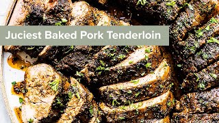 Juiciest Baked Pork Tenderloin [upl. by Marj]