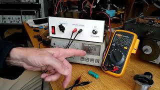 Testing old capacitors with the AWA Capacitor Leakage Tester [upl. by Ennairej]