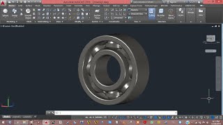 How to create ball bearing in AutoCAD [upl. by Atekihc]