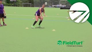 The Shuttle │ Passing Drill │ Field Hockey Training with Amy Cohen [upl. by Coleman]