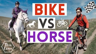 Bike VS Horse Equilab Challenge AD  This Esme [upl. by Aikemot]