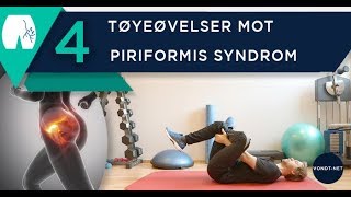 4 Tøyeøvelser mot Piriformis Syndrom Isjias [upl. by Dnaltiak]