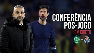 🔴 EM DIRETO  CONFERÊNCIA PÓSJOGO  Sporting  FC Porto [upl. by Adnert]