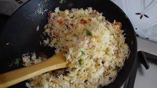 5 मिनट में बचे हुए चावल से बनाये टेस्टी रेसिपी delicious leftover rice recipe  fried rice [upl. by Newell551]