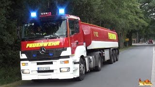 GTLF 30000 zu Großeinsatz Wachausfahrt Feuerwehr Lastrup  Anfahrten FW LK Cloppenburg  RD [upl. by Ahtebbat]