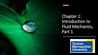 Introduction to Fluid Mechanics Part 1 [upl. by Nirrok]