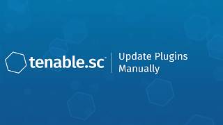 Update Plugins Manually in Tenablesc [upl. by Notpmah]