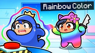 Playing As RAINBOW COLOR Imposters In Among Us [upl. by Oringas]