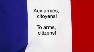 quotLa Marseillaisequot  France National anthem French amp English lyrics [upl. by Asiuol576]