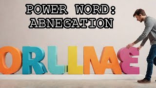 English Vocabulary abnegation [upl. by Alpers]