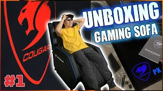 COUGAR RANGER GAMING SOFA  UNBOXING amp ASSEMBLY [upl. by Eniaral230]