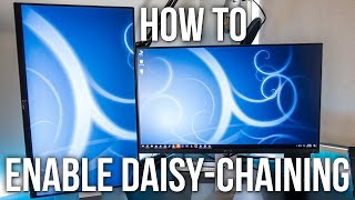 How To Enable DaisyChaining On The Dell U2414H Monitor [upl. by Besnard617]