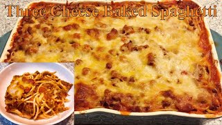 Homemade Baked Spaghetti Recipe  HOW TO MAKE BAKED SPAGHETTI EASY [upl. by Lidda]