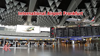 🇩🇪 Frankfurt International Airport  Frankfurt Flughafen  2021  4K FPS 60 [upl. by Regdor341]