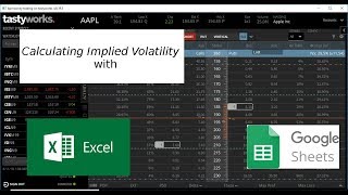 Calculating the Implied Volatility of an Option with Excel or Google Sheets [upl. by Fuhrman476]