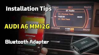 Audi A6 MMI 2G bluetooth  Installation tips [upl. by Sabsay]