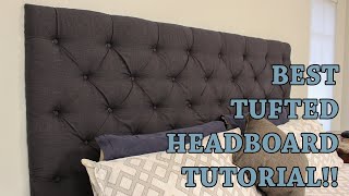 How to Make Your Own Tufted Headboard [upl. by Ytitsahc]