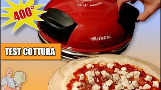 Cottura Pizza con Fornetto Ariete 909 modificato con biscotto Fiesoli e staratura termostato 400° [upl. by Sammie]