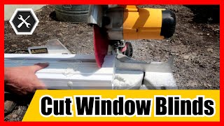 How to Cut Blinds to Fit Width [upl. by Tenner528]