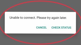 WhatsApp  How To Fix Unable To Connect Please Try Again Problem Solve in WhatsApp [upl. by Noj508]