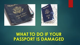 Applying for a Damaged Passport [upl. by Aiuqal]