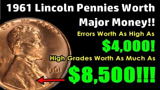 SHOCKING 1961 Lincoln Pennies You Should Look For  8500 Value In High Grade [upl. by Birkett]