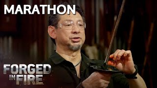 INTENSE Blade Showdown Crazy Creations Marathon  Forged in Fire [upl. by Hatfield400]