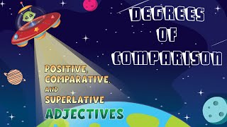 Degrees of Comparison  Positive Comparative and Superlative Adjectives [upl. by Senn706]