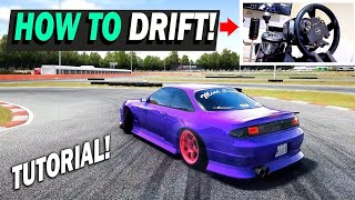 Assetto Corsa How to Drift Tutorial PART 1  Throttle amp Steering TIPS [upl. by Alithea]