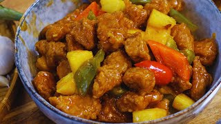 BETTER THAN TAKEOUT  Chinese Sweet and Sour Pork Recipe [upl. by Arbmat20]