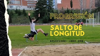 SALTO DE LONGITUD PROGRESIÓNATLETISMO INEF UPM Ivancr28 [upl. by Lrem]