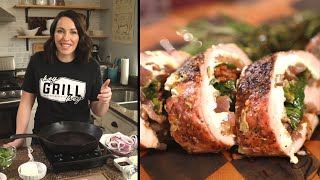 Stuffed Pork Tenderloin  How To [upl. by Nakada]